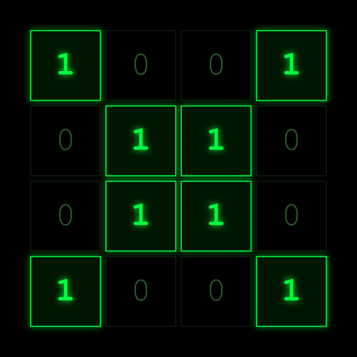 I built a free open-source Android game for learning binary logo